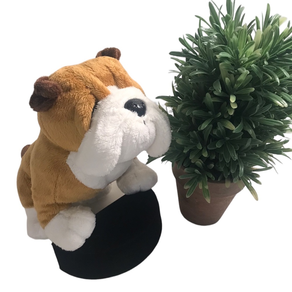 GANZ  Webkinz BULLDOG Plush 8 inch Retired Toy Stuffed Animal NO CODES HM126